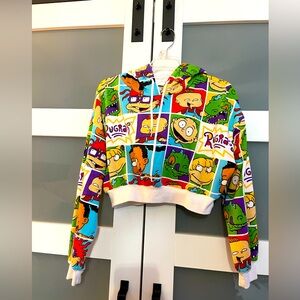 Nostalgic Rugrats Cropped Hoodie - Fall Must-Have!